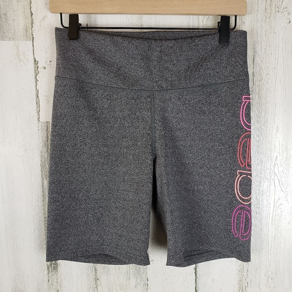 Bebe Sport Logo Biker Shorts Sz M